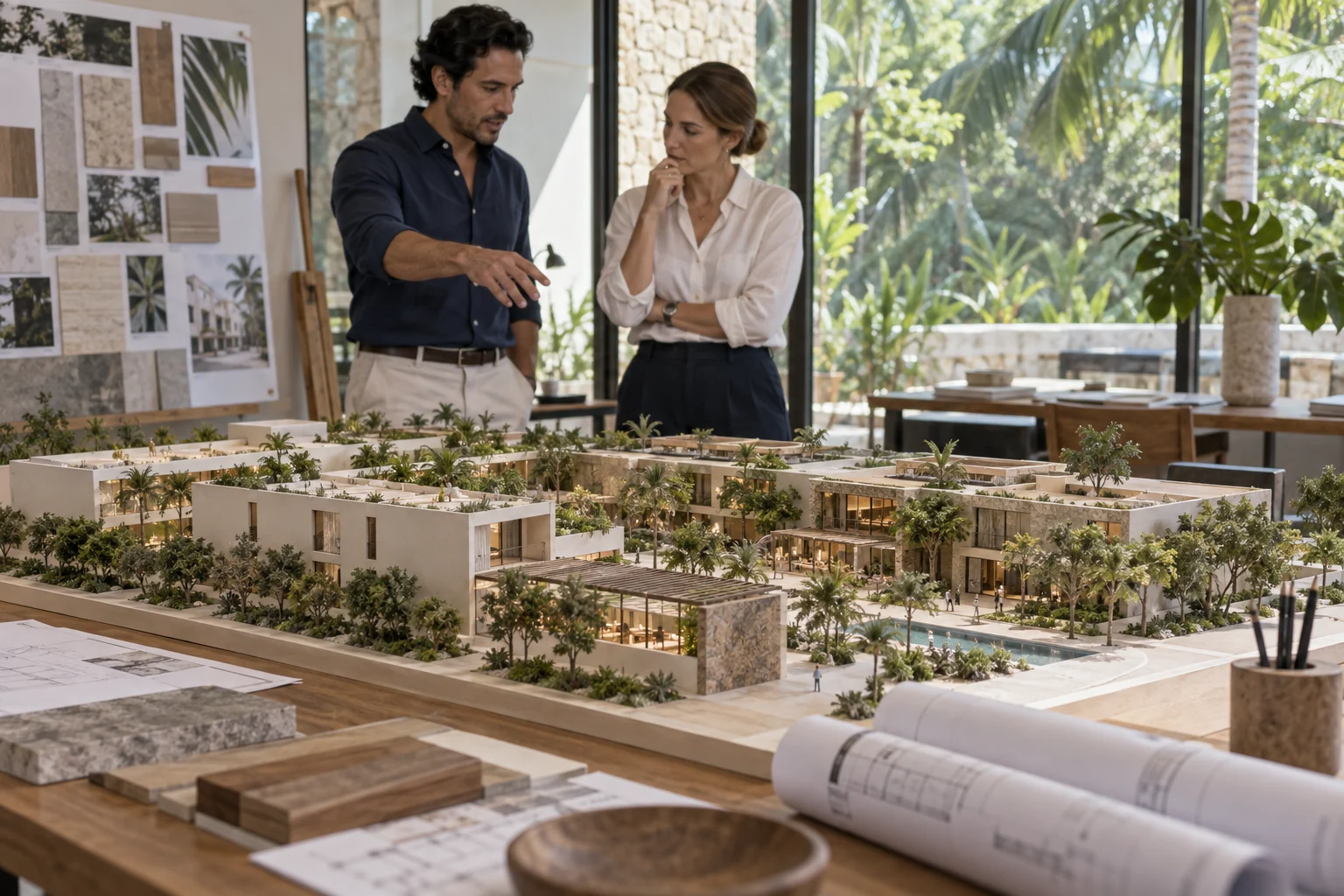 Architectural model reviewed by a development team