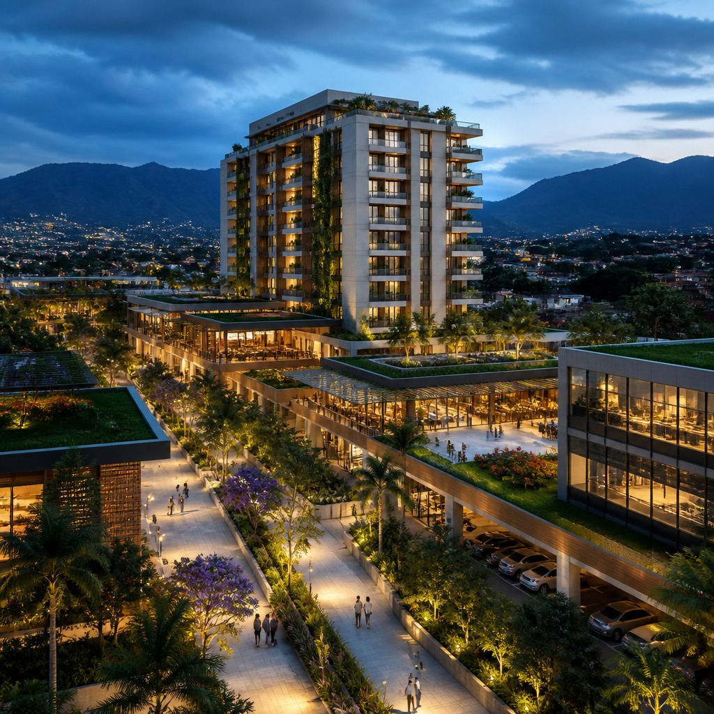 Imagen de la torre de uso mixto Décima Avenida en El Roble, Alajuela